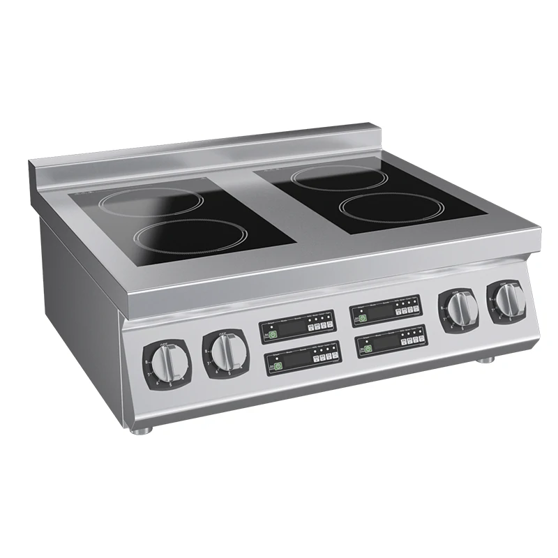 Commercial countertop four-burner induction cooker for energy-efficient cooking
