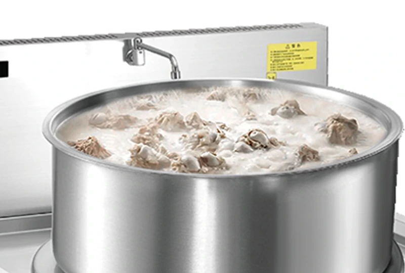Large capacity induction soup kettle